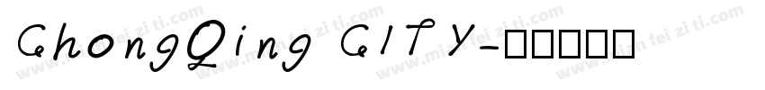 ChongQing CITY字体转换